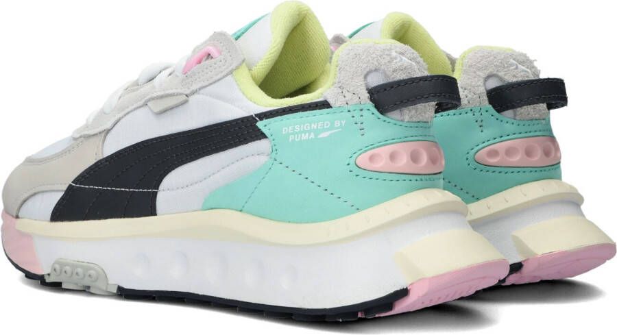 Puma Witte Lage Sneakers Wild Rider Layers
