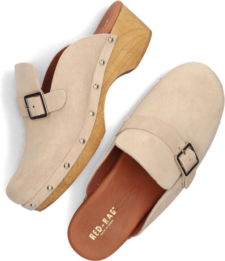 RED-RAG Beige Clogs 79566