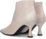 Red-Rag Red Rag 78234 Enkellaarsjes Enkelboots met rits Dames Beige - Thumbnail 4