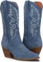 RED-RAG Cowboylaarzen Dames 77424 Maat: 40 Materiaal: Suède Kleur: Blauw - Thumbnail 7