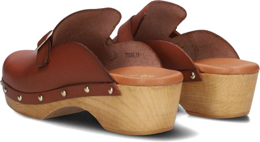 RED-RAG Cognac Clogs 79566