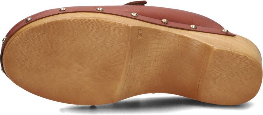 RED-RAG Cognac Clogs 79566