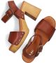 RED-RAG Sandalen Dames 79568 Maat: 40 Materiaal: Leer Kleur: Cognac - Thumbnail 8