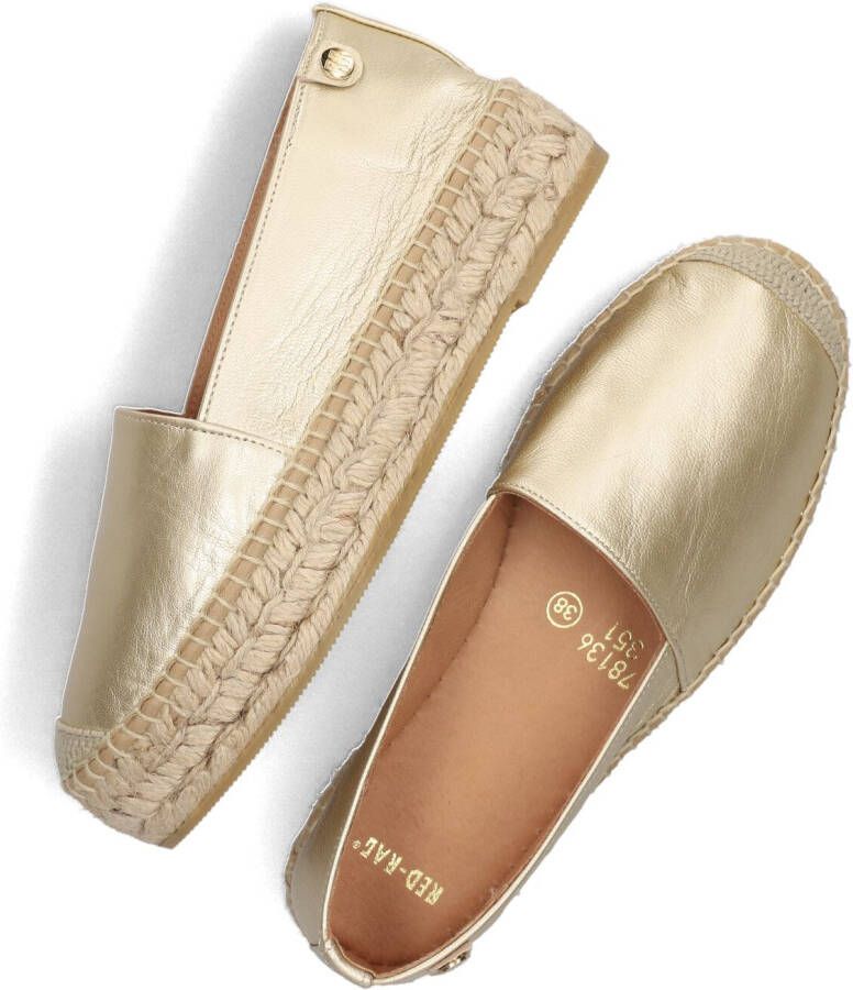 RED-RAG Gouden Espadrilles 78136