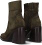 Red-Rag 77384 Enkellaarsjes Enkelboots met rits Dames Groen - Thumbnail 5