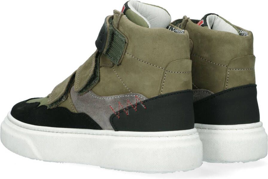 Red-Rag Groene Hoge Sneaker 13499