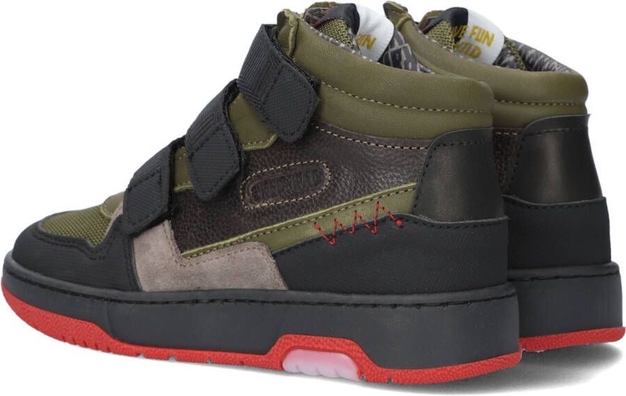 Red-Rag Groene Hoge Sneaker 13627