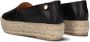 Red Rag Zwarte Leren Espadrilles met Jute Plateauzool Black Dames - Thumbnail 6