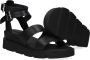 Red-Rag Red Rag Sandalen Dames Damesschoenen Leer Blokhak hoogte 5 cm 79384 Zwart - Thumbnail 8