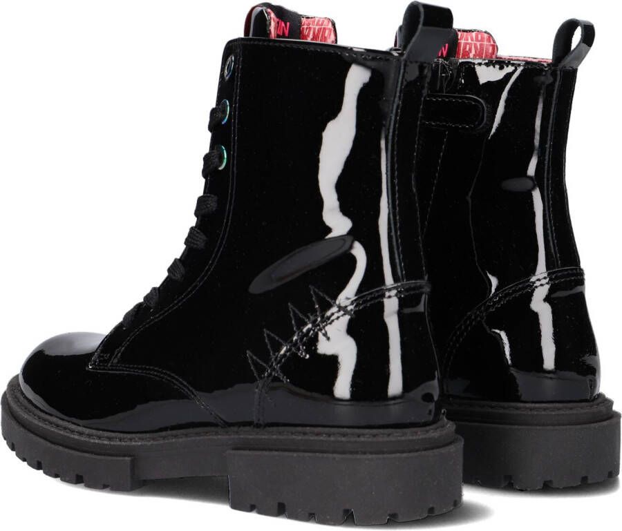 Red-Rag Red Rag 12424 Veterboots Laarzen Met Veters Meisjes Zwart -  Schoenen.nl