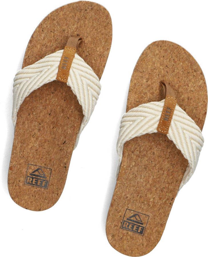 REEF Beige Teenslippers Cushion Strand