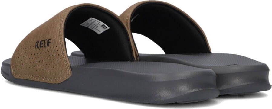 Reef One Slidegrey Tan Heren Slippers Grijs Cognac - Foto 7