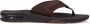 Reef Leather Fanningdark Brown Heren Slippers Donkerbruin - Thumbnail 8