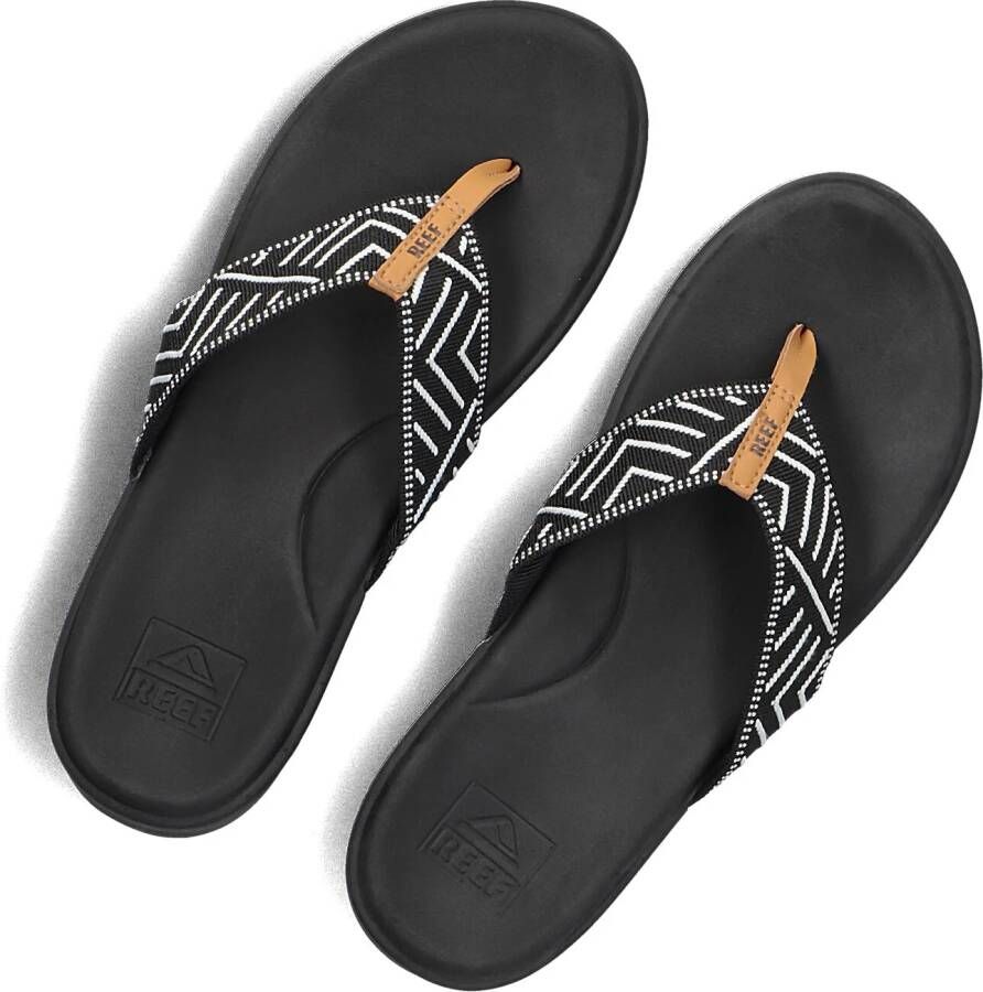REEF Zwarte Slippers Cushion Cloud Tx