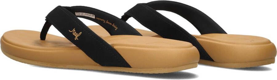 REEF Zwarte Slippers Cushion Harmony