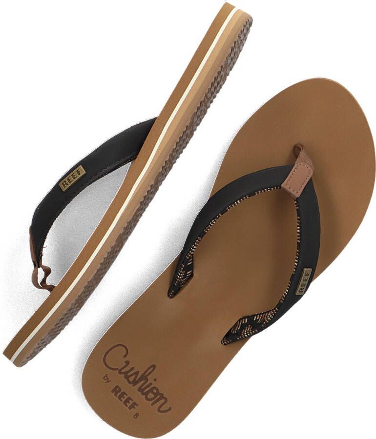 REEF Zwarte Slippers Cushion Sands