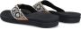 Reef Ortho Bounce Woven Dames Slippers Zwart Wit - Thumbnail 5
