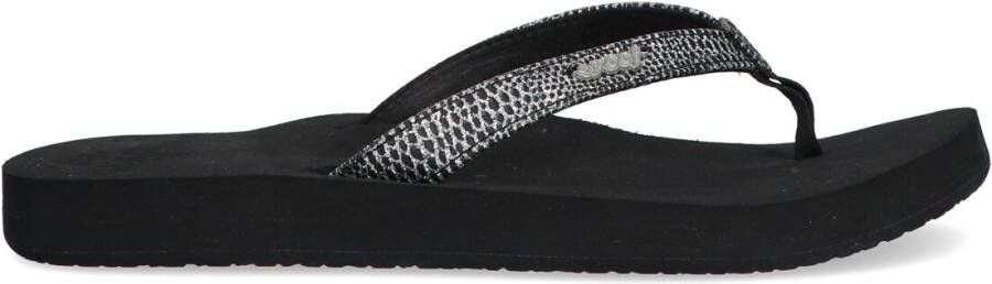 REEF Zwarte Slippers Star Cushion Sassy