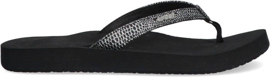 REEF Zwarte Teenslippers Star Cushion Sassy