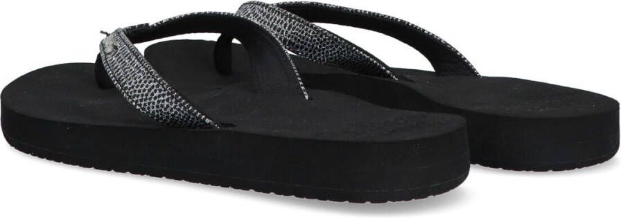 REEF Zwarte Teenslippers Star Cushion Sassy