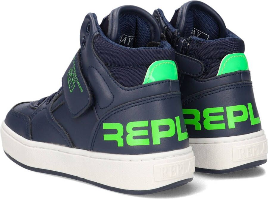 Replay Blauwe Hoge Sneaker Cobra