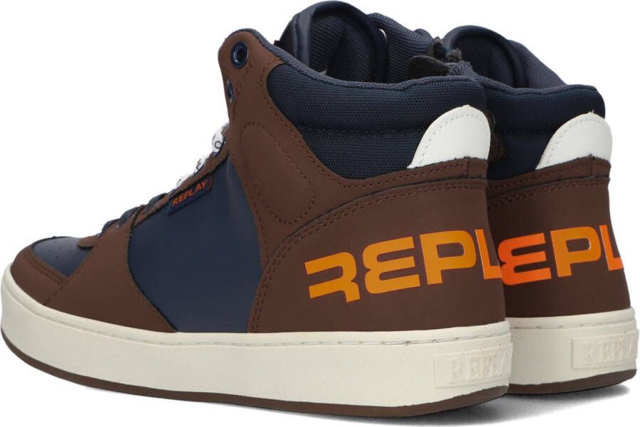 Replay Blauwe Hoge Sneaker Cobra