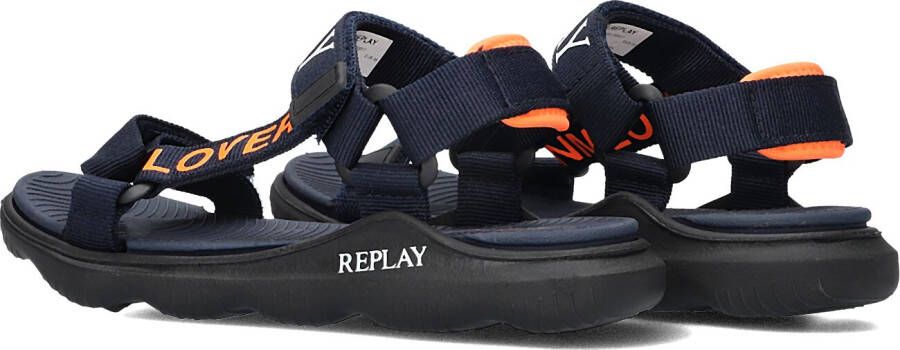 REPLAY Blauwe Sandalen Spacer 1