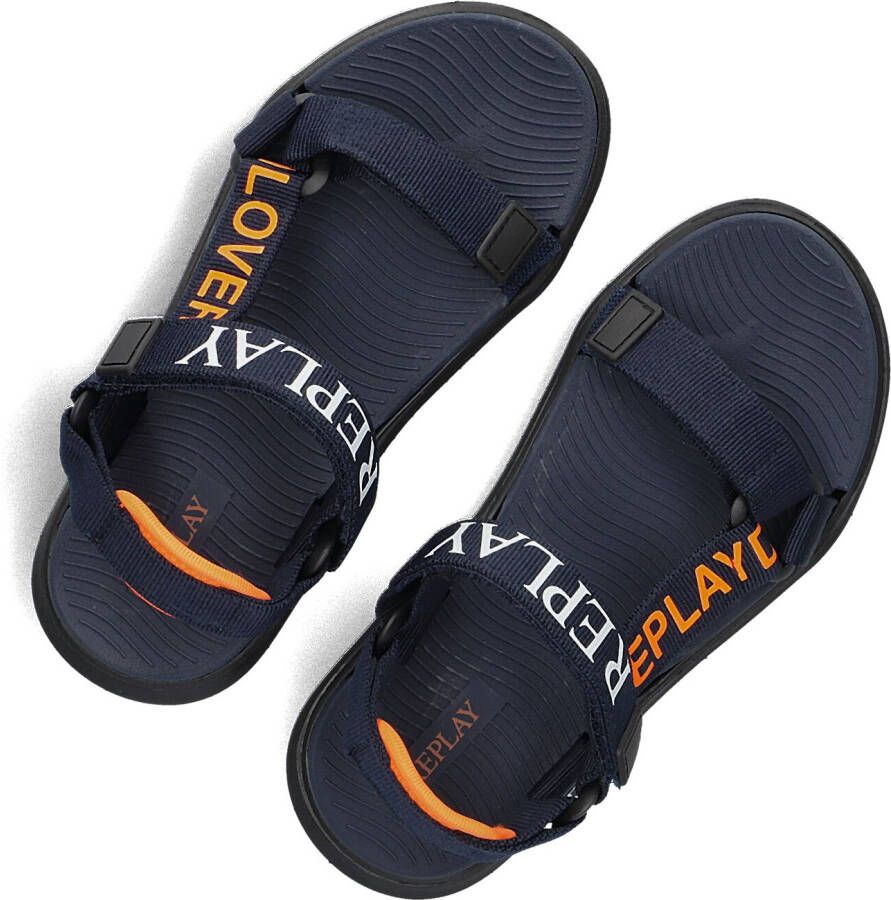 REPLAY Blauwe Sandalen Spacer 1