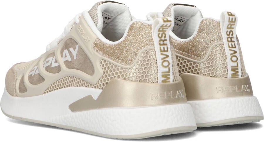 Replay Gouden Lage Sneakers Maze Jr-1