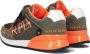 REPLAY SHOOT JR-2 suède sneakers groen oranje - Thumbnail 3