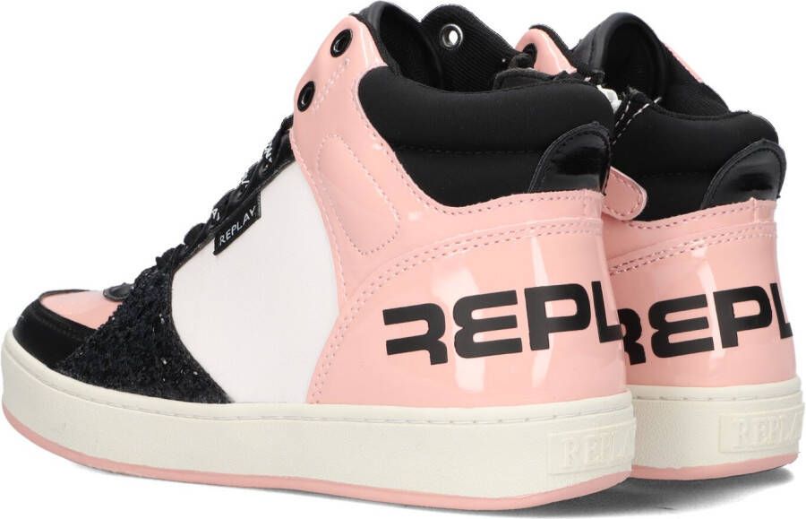 Replay Roze Hoge Sneaker Cobra 1