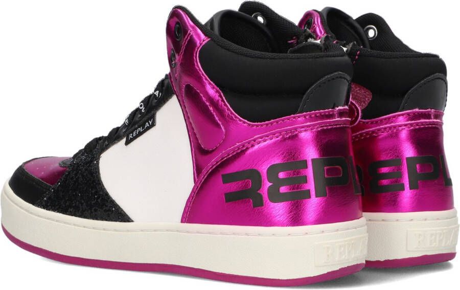 Replay Roze Hoge Sneaker Cobra 7cc