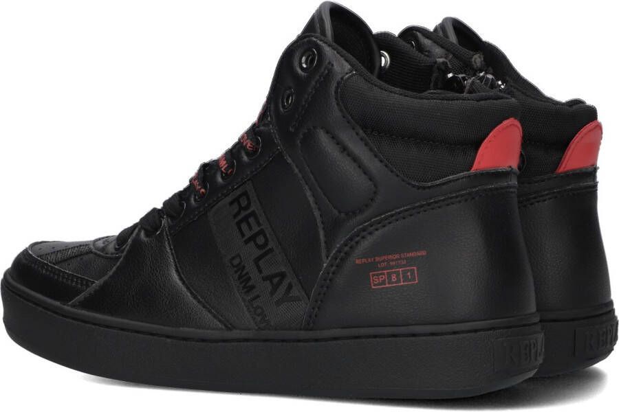 Replay Zwarte Hoge Sneaker Cobra