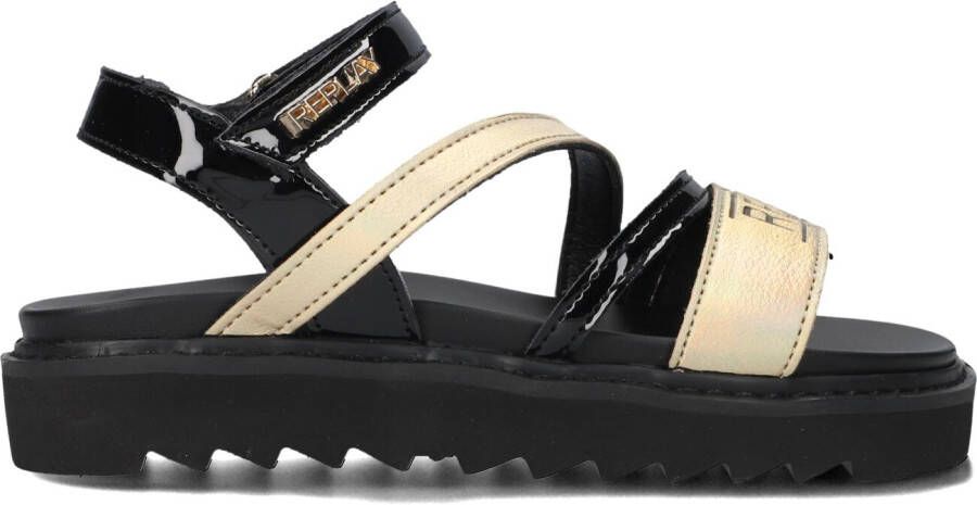 REPLAY Zwarte Sandalen Alicante Jr 6