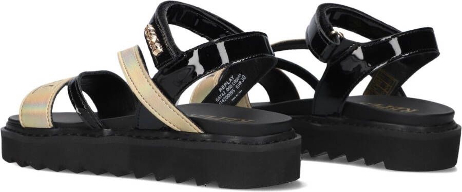 REPLAY Zwarte Sandalen Alicante Jr 6