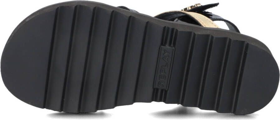REPLAY Zwarte Sandalen Alicante Jr 6