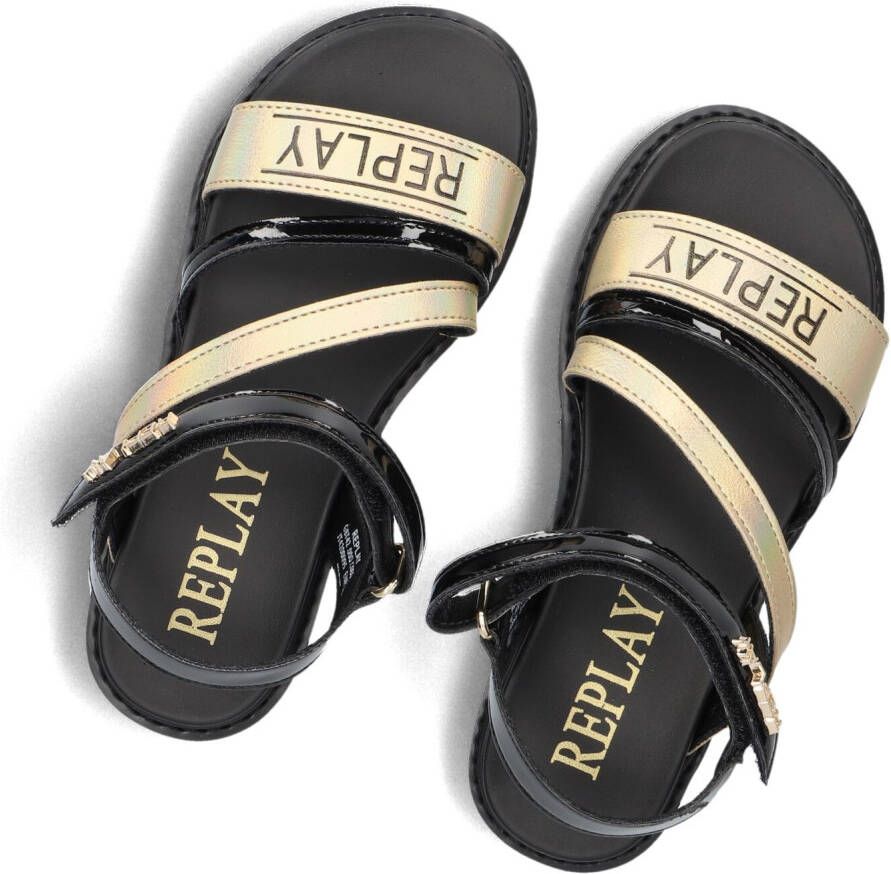 REPLAY Zwarte Sandalen Alicante Jr 6