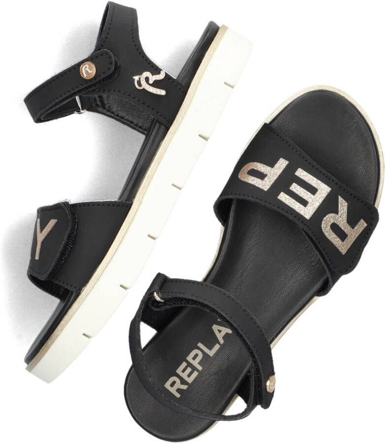 REPLAY Zwarte Sandalen Sandal 4