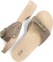 Bruin Tinten Pescura Heel Slippers Dames Beige - Thumbnail 6