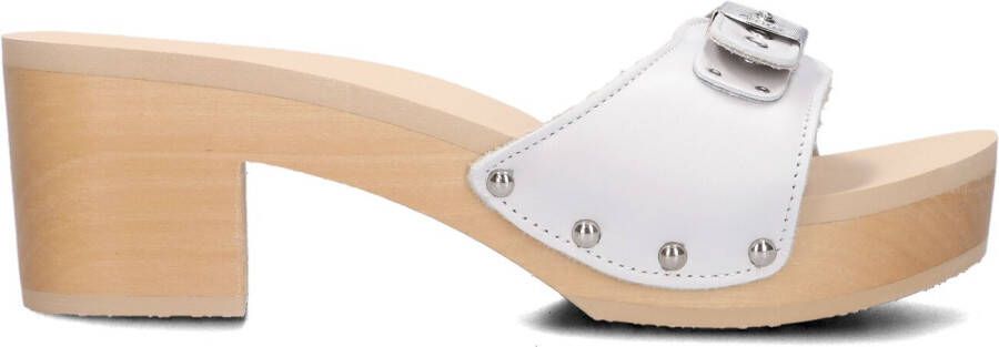 Scholl Witte Slippers Pescura Ibiza