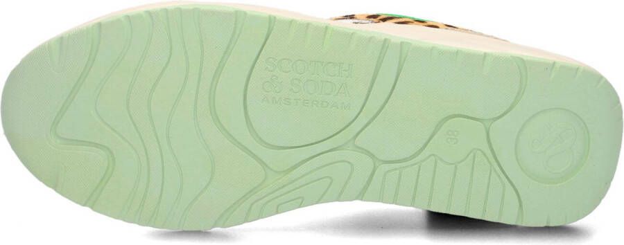 Scotch & Soda Witte Lage Sneakers Celest