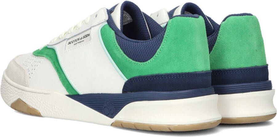 Scotch & Soda Witte Lage Sneakers Court Cup