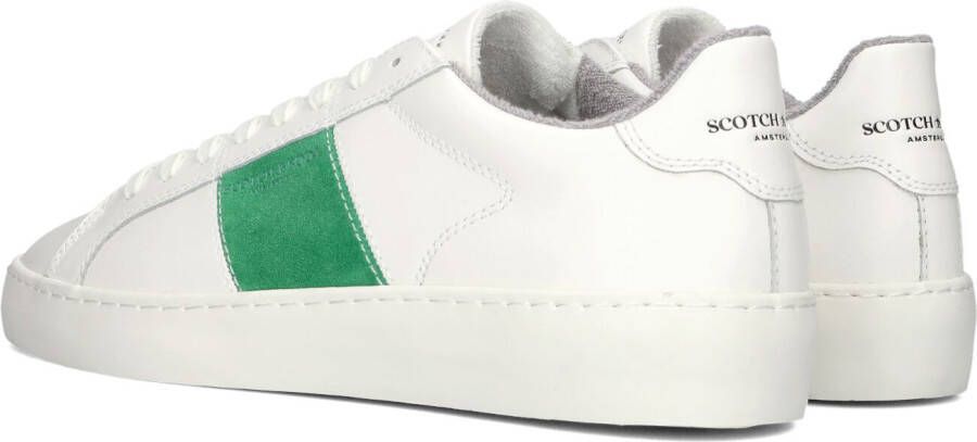 Scotch & Soda Witte Lage Sneakers Plakka 2.0