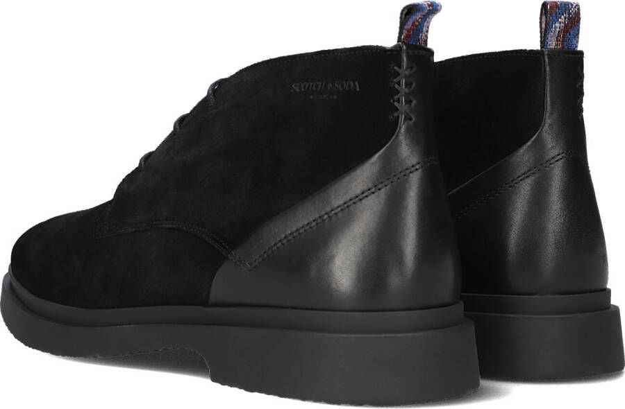 SCOTCH & SODA Zwarte Veterboots Gallivant