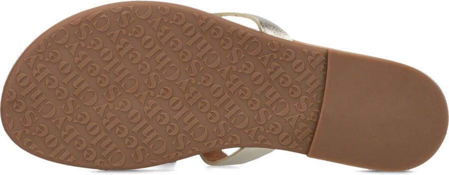 See By Chloé Gouden Teenslippers Hana