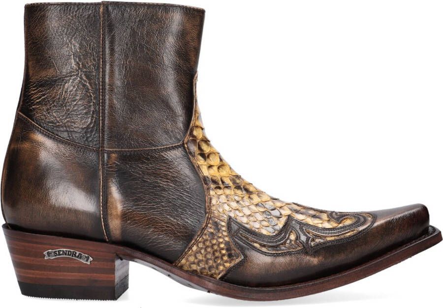 Sendra 9918 Laarzen Leer Heren Bruin - Schoenen.nl