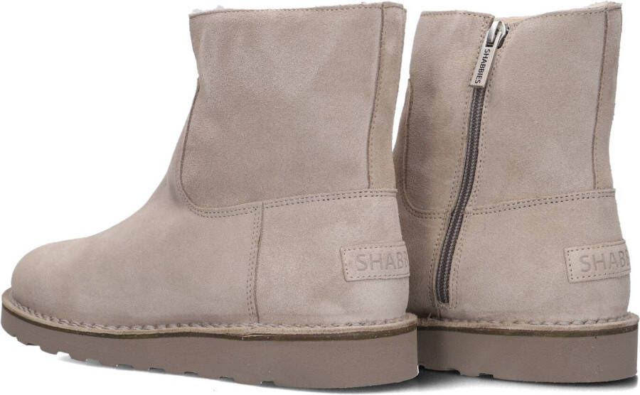 SHABBIES Beige Boots Palissa Mia Zip
