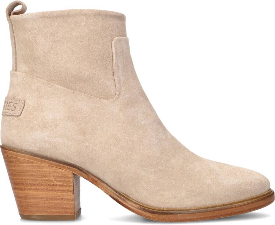 Shabbies Beige Enkellaarsjes 183020355 Shs1266
