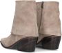 SHABBIES Enkellaarsjes Dames Jaira Double Maat: 41 Materiaal: Suède Kleur: Beige - Thumbnail 4