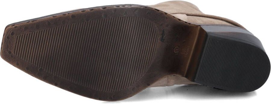 SHABBIES Beige Enkellaarsjes Jaira Double